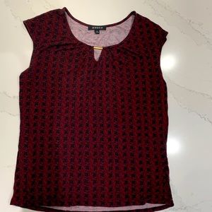 M Red top with gold detail